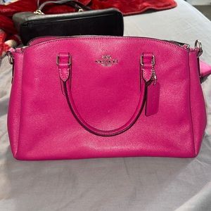 Hot pink coach purse